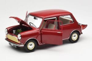 Morris Mini Minor Červený Kyosho 1:18 08964R Kov – obrázok 2 z 8