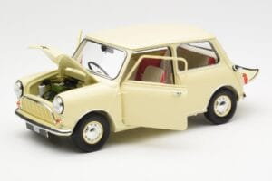Morris Mini Minor Biely Kyosho 1:18 08964W Kov – obrázok 2 z 8