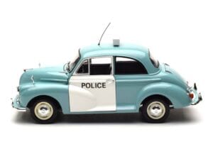 Morris Minor Polícia Modrý & Biely Minichamps 1:18 150137090 Kov – obrázok 4 z 8