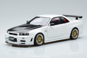 Nissan Skyline GT-R R34 Nismo Z-Tune Biely MotorHelix 1:18