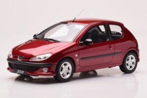 Peugeot 206 S16 Červený Otto 1:18 OT1039