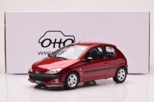 Peugeot 206 S16 Červený Otto 1:18 OT1039 Živica – obrázok 6 z 6