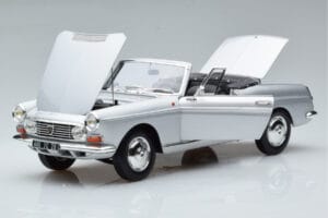 Peugeot 404 Kabriolet Strieborný Norev 1:18 184835 Kov – obrázok 2 z 8