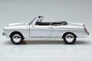 Peugeot 404 Kabriolet Strieborný Norev 1:18 184835 Kov – obrázok 5 z 8