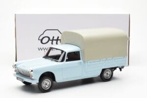 Peugeot 404 Pickup Bache Pastelová Modrá Otto 1:18 OT1036 Živica – obrázok 6 z 6
