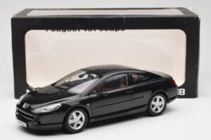 Peugeot 407 Coupé Čierny Norev 1:18 184752 Kov – obrázok 8 z 8