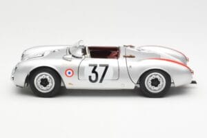 Porsche 550 RS Spyder #37 H. Polensky / R. von Frankenberg 24 Hours of Le Mans 1955 Schuco 1:18 450033400 Kov – obrázok 4 z 8