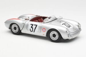 Porsche 550 RS Spyder #37 H. Polensky / R. von Frankenberg 24 Hours of Le Mans 1955 Schuco 1:18 450033400 Kov – obrázok 6 z 8
