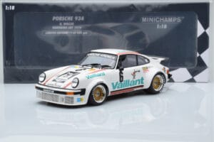 Porsche 911 934 Vaillant #6 B. Wollek Norisring EGT 1976 Minichamps 1:18 155766496 Kov – obrázok 6 z 6