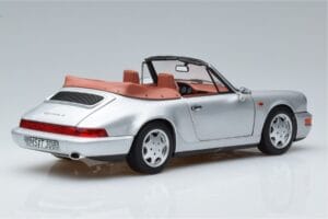 Porsche 911 964 Carrera 2 Kabriolet Strieborný Norev 1:18 187330 Kov – obrázok 3 z 7
