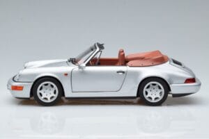 Porsche 911 964 Carrera 2 Kabriolet Strieborný Norev 1:18 187330 Kov – obrázok 4 z 7