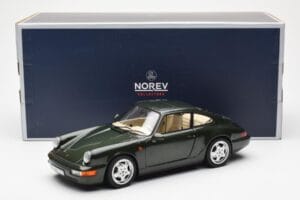 Porsche 911 964 Carrera 4 Zelený Metalíza Asia Exclusive Norev 1:18 187326 Kov – obrázok 8 z 8