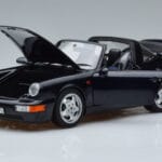 Porsche 911 964 Carrera 4 Targa Modrý Norev 1:18 187340 Kov - image 2 of 8