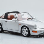 Porsche 911 964 Carrera 4 Targa Polar Strieborný Norev 1:18 - image 7 of 9