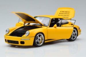 Porsche 911 964 RUF CTR Anniversary Blossom Žltý Almost Real 1:18 880301 Kov – obrázok 2 z 8