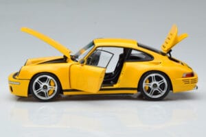 Porsche 911 964 RUF CTR Anniversary Blossom Žltý Almost Real 1:18 880301 Kov – obrázok 4 z 8