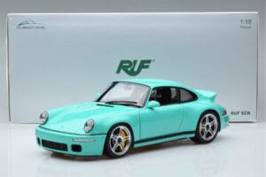 Porsche 911 964 RUF SCR Pearl Mint Zelený Almost Real 1:18 880206 Kov – obrázok 10 z 10