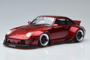 Porsche 911 964 RWB Duck Tail Candy Apple GT Spirit 1:18 GT759 Živica
