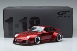Porsche 911 964 RWB Duck Tail Candy Apple GT Spirit 1:18 GT759 Živica – obrázok 6 z 6