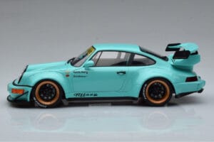 Porsche 911 964 RWB Tiffany Modrý GT Spirit 1:18 GT875 Živica – obrázok 3 z 6