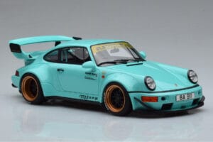 Porsche 911 964 RWB Tiffany Modrý GT Spirit 1:18 GT875 Živica – obrázok 4 z 6