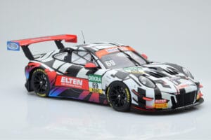 Porsche 911 GT3 R Iron Force by Ring Police #69 J. van Slooten / L. Luhr ADAC GT Masters 2018 Minichamps 1:18 153186969 Kov – obrázok 3 z 5