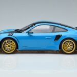 Porsche 911 991.2 GT3 RS Weissach Package Miami Modrý Zlaté Kolesá Minichamps 1:18 153068310 Kov - image 3 of 6