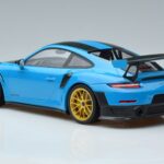 Porsche 911 991.2 GT3 RS Weissach Package Miami Modrý Zlaté Kolesá Minichamps 1:18 153068310 Kov - image 5 of 6