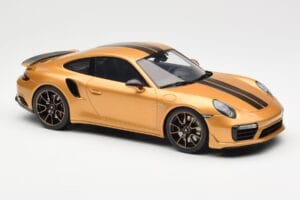 Porsche 911 991.2 Turbo S Exclusive Zlatý GT Spirit 1:18 GT444 Živica – obrázok 4 z 6
