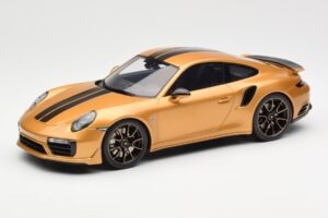 Porsche 911 991.2 Turbo S Exclusive Zlatý GT Spirit 1:18 GT444