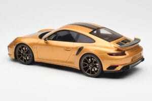 Porsche 911 991.2 Turbo S Exclusive Zlatý GT Spirit 1:18 GT444 Živica – obrázok 5 z 6