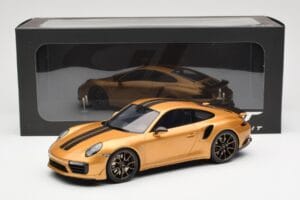Porsche 911 991.2 Turbo S Exclusive Zlatý GT Spirit 1:18 GT444 Živica – obrázok 6 z 6