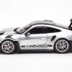 Porsche 911 992 GT3 Weissach Pack GT Strieborný Metalíza Norev 1:18 - image 4 of 8