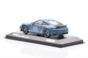 Porsche 911 992 Turbo S Oslo Modrý Minichamps 1:43 WAP0209050N001 Kov – obrázok 3 z 4