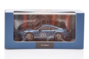 Porsche 911 992 Turbo S Oslo Modrý Minichamps 1:43 WAP0209050N001 Kov – obrázok 4 z 4