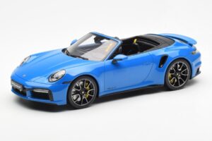 Porsche 911 992 Turbo S Shark Modrý GT Spirit 1:18 GT441