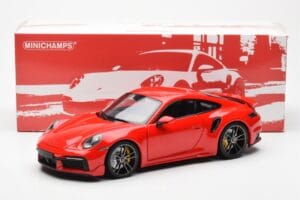 Porsche 911 992 Turbo S Sport Design Červený Minichamps 1:18 113069078 Kov – obrázok 8 z 8