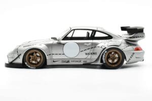 Porsche 911 993 RWB Strieborný Phantom Asia Edition GT Spirit 1:18 CLDC017 Živica – obrázok 3 z 6