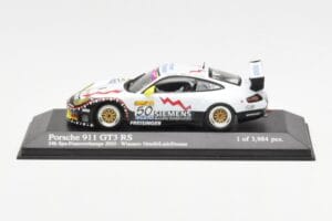 Porsche 911 996 GT3 RS Siemens #50 M. Ortelli / M. Lieb / R. Dumas 24 Hours of Spa 2003 Winners Minichamps 1:43 400036950