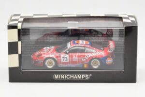 Porsche 911 996 GT3 RSR Gulf #73 Lambert / Lefort / Palttala 1000km Spa 2005 Minichamps 1:43 400056473 Kov – obrázok 4 z 4