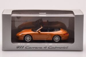 Porsche 911 997 Carrera 4 Kabriolet Oranžový Metalický Minichamps 1:43 WAP02001618 Kov – obrázok 4 z 4