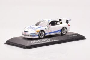Porsche 911 997 GT3 Cup Porsche Carrera Cup #3 R. Westbrook 2007 Minichamps 1:43 400076483 Kov – obrázok 2 z 4