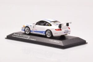 Porsche 911 997 GT3 Cup Porsche Carrera Cup #3 R. Westbrook 2007 Minichamps 1:43 400076483 Kov – obrázok 3 z 4