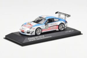Porsche 911 997 GT3 R Cybernet #123 Fumal / Thiry / Rosenlad / Lefort 24 Hours of Spa 2011 Minichamps 1:43 400118923 Kov – obrázok 2 z 4