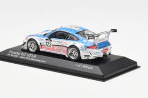 Porsche 911 997 GT3 R Cybernet #123 Fumal / Thiry / Rosenlad / Lefort 24 Hours of Spa 2011 Minichamps 1:43 400118923 Kov – obrázok 3 z 4