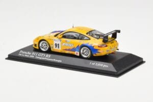 Porsche 911 997 GT3 RS T2M #91 Yamagishi / Fournoux / Konopka 24 Hours of Le Mans 2006 Minichamps 1:43 400066991 Kov – obrázok 3 z 4