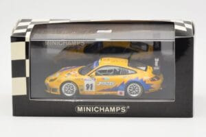 Porsche 911 997 GT3 RS T2M #91 Yamagishi / Fournoux / Konopka 24 Hours of Le Mans 2006 Minichamps 1:43 400066991 Kov – obrázok 4 z 4