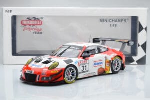 Porsche 911 GT3 R Frikadelli Racing Team #31 M. Arnold / I. Fernandez Winners VLN Round 3 2018 Minichamps 1:18 153186991 Kov – obrázok 6 z 6