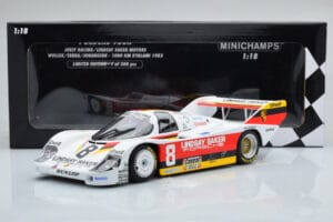 Porsche 956K Lindsay Saker #8 B. Wollek / C. Serra / S. Johansson 1000km Kyalami 1983 Minichamps 1:18 155836698 Kov – obrázok 6 z 6