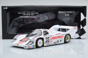 Porsche 956K Liqui Moly Brun Racing #33 H-J. Stuck / H. Grohs / W. Brun 1000km Spa 1983 Minichamps 1:18 155836633 Kov – obrázok 6 z 6
